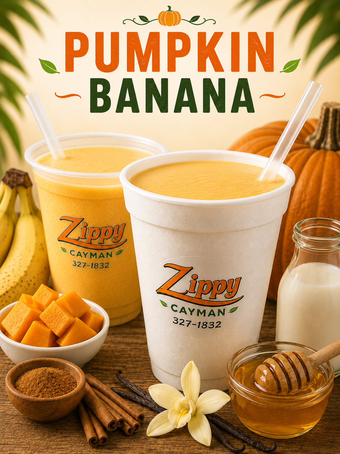 Pumpkin Banana Smoothies