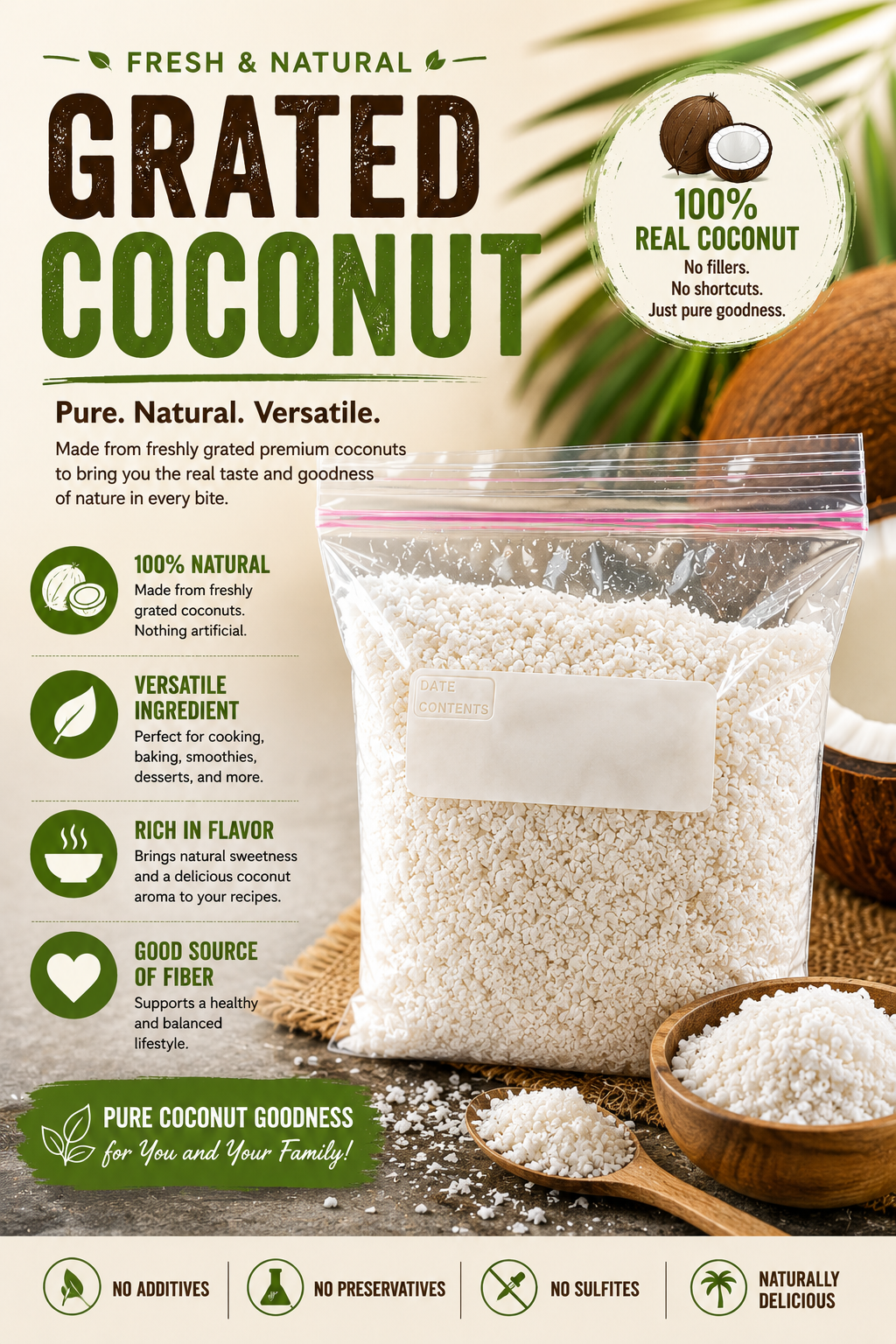 Grated Coconut